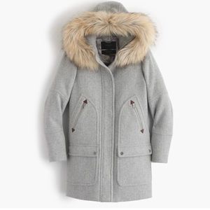 J. Crew Chateau Parka in Italian stadium-cloth wool